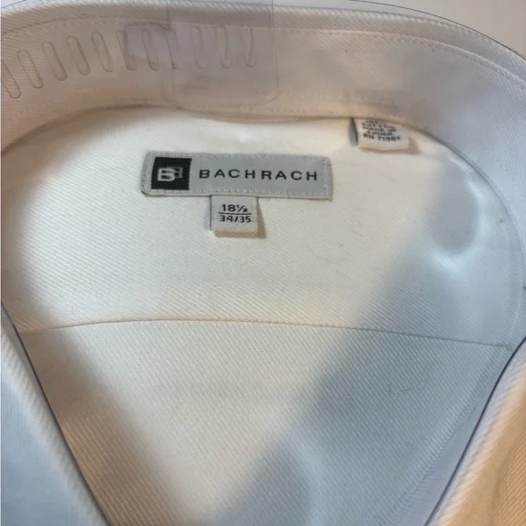 Bachrach Men's White Shirt - Picture 3 of 5